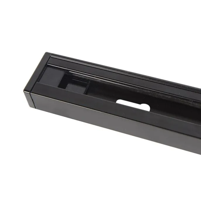 1 Meter schwarze Schiene für 1-phasige Schiene - Iconic