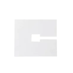 Abdeckplatte quadratisch 10x10cm weiß RAL 9016