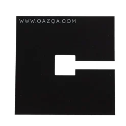 Abdeckplatte schwarz 10x10cm quadratisch für Montageplatte