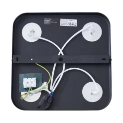 Abgerundeter Deckenstrahler schwarz GU10 35mm 4-flammig dreh- und schwenkbar - Kate