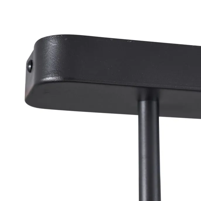 Abgerundeter Deckenstrahler schwarz GU10 35mm 2-flammig dreh- und schwenkbar - Kate