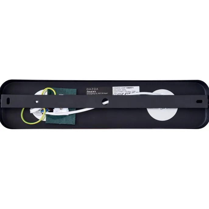 Abgerundeter Deckenstrahler schwarz GU10 35mm 2-flammig dreh- und schwenkbar - Kate