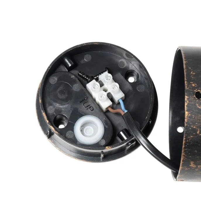 Antike Außenwandleuchte gold IP54 mit Bewegungssensor - Kiki