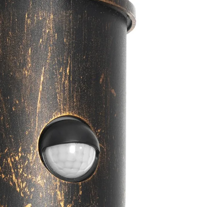 Antike Außenwandleuchte gold IP54 mit Bewegungssensor - Kiki