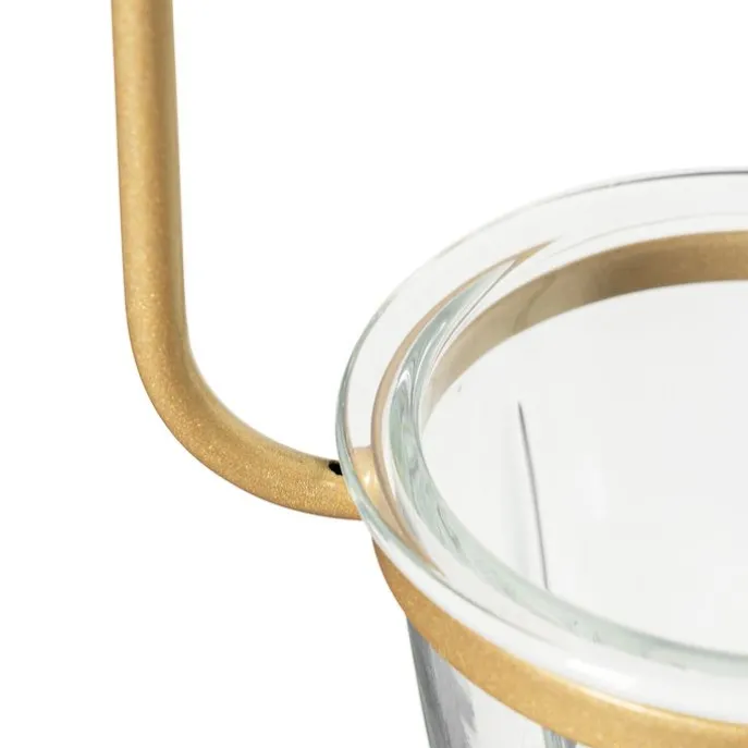 Art Deco Deckenlampe Gold mit weißem Glas - Isabella