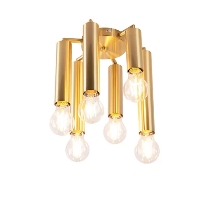 Art Deco Deckenleuchte Gold 6-flammig -Tubi