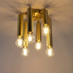 Art Deco Deckenleuchte Gold 6-flammig -Tubi