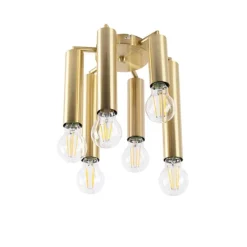Art Deco Deckenleuchte Gold 6-flammig -Tubi