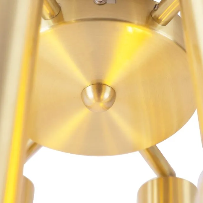 Art Deco Deckenleuchte Gold 6-flammig -Tubi