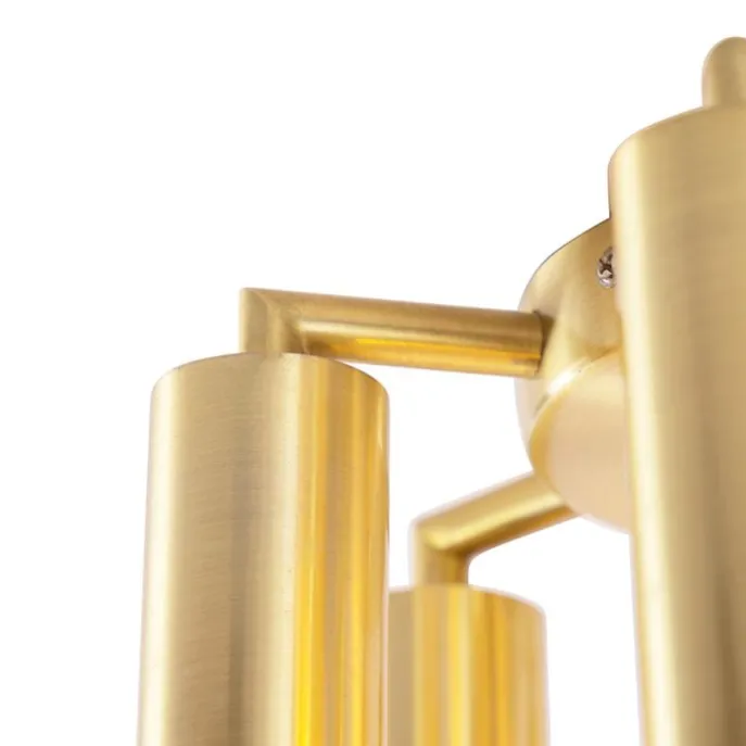 Art Deco Deckenleuchte Gold 6-flammig -Tubi