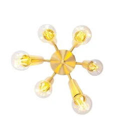 Art Deco Deckenleuchte Gold 6-flammig -Tubi