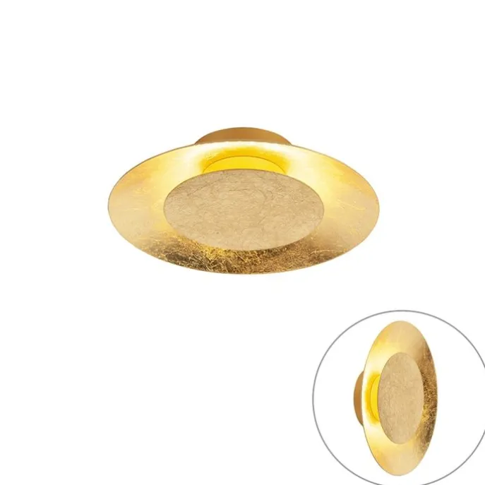 Art Deco Deckenleuchte Gold / Messing inkl. LED - So.