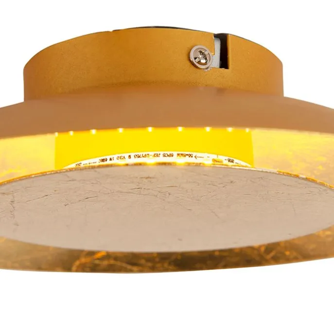 Art Deco Deckenleuchte Gold / Messing inkl. LED - So.