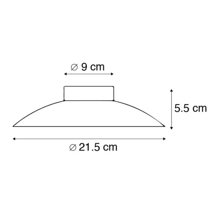 Art Deco Deckenleuchte Gold / Messing inkl. LED - So.
