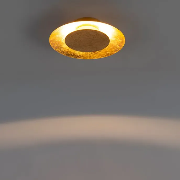 Art Deco Deckenleuchte Gold / Messing inkl. LED - So.