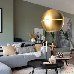 Art Deco Hängelampe Gold Kugel 50cm - Slice