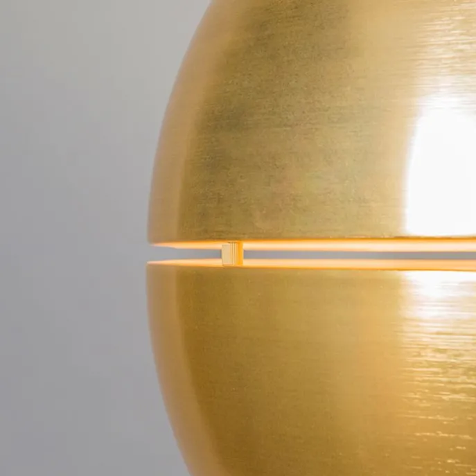 Art Deco Hängelampe Gold Kugel 50cm - Slice