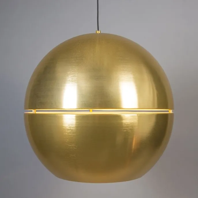 Art Deco Hängelampe Gold Kugel 50cm - Slice