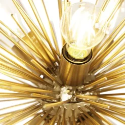 Art Deco Hängelampe Gold 6-Licht - Besen