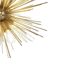 Art Deco Hängelampe Gold 6-Licht - Besen