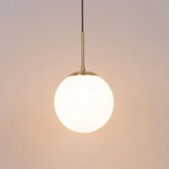 Art Deco Hängelampe Gold mit Opalglas inkl. Schienenadapter Schwarz 1-Phasig - Iconic Flore