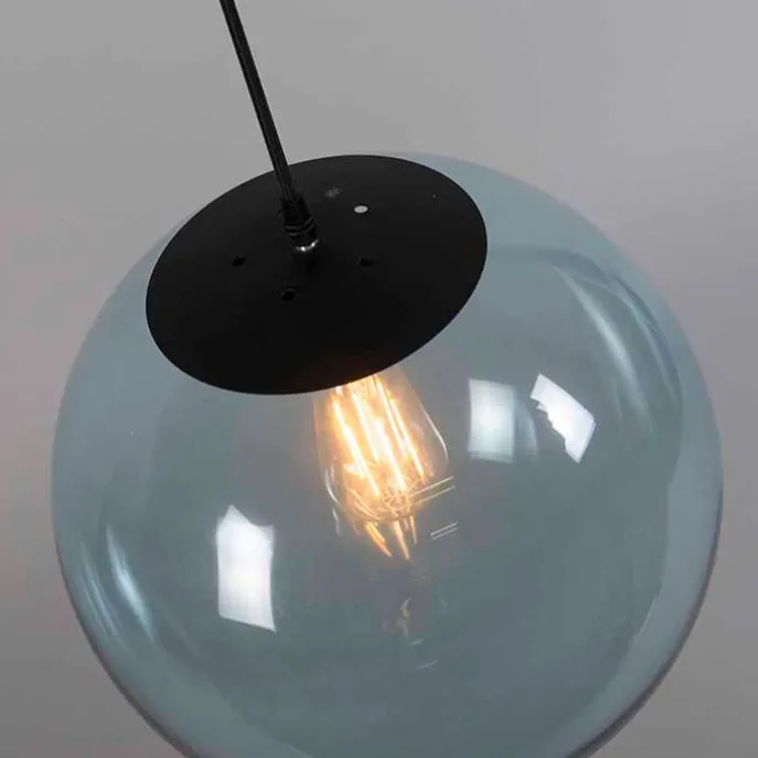 Art Deco Hängelampe grau 35 cm - Pallon