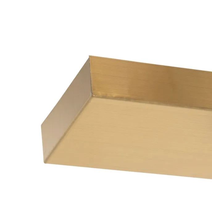 Art Deco Hängelampe Messing mit rosa Glas 3-Licht - Pallon Mezzi