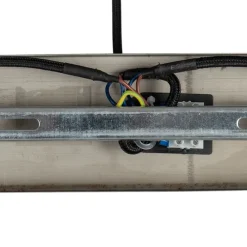 Art Deco Hängelampe Messing mit rosa Glas 3-Licht - Pallon Mezzi