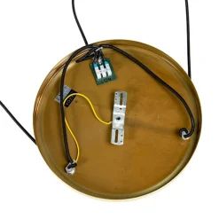 Art Deco Hängelampe Messing 45 cm 3-hellrosa - Pallon