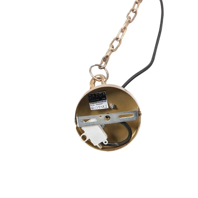 Art Deco Hängelampe mit Kristallen / Gold 50 cm - Kasbah