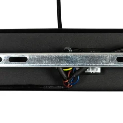 Art Deco Hängelampe schwarz mit Rauchglas 3-Licht - Pallon Mezzi