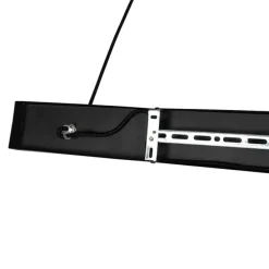 Art Deco Hängelampe schwarz mit Rauchglas 3-Licht - Pallon Mezzi