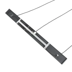 Art Deco Hängelampe schwarz mit gold länglich 3-flammig - Pallon