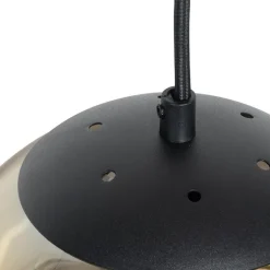 Art Deco Hängelampe schwarz mit gold länglich 3-flammig - Pallon