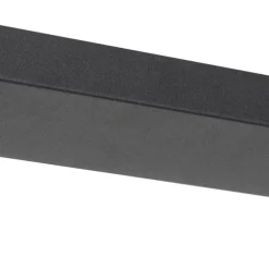 Art Deco Hängelampe schwarz mit gold länglich 3-flammig - Pallon