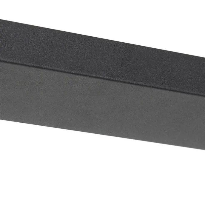 Art Deco Hängelampe schwarz mit gold länglich 3-flammig - Pallon