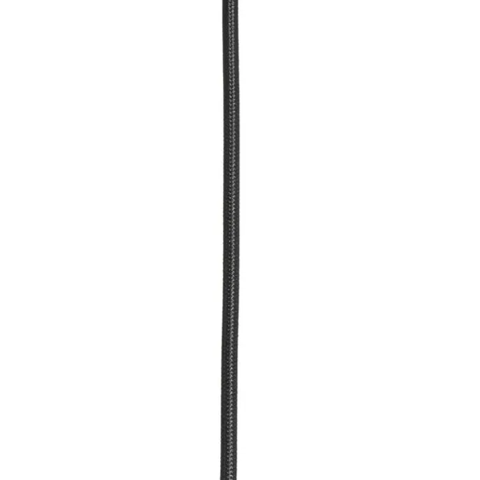 Art Deco Hängelampe schwarz mit gold länglich 3-flammig - Pallon