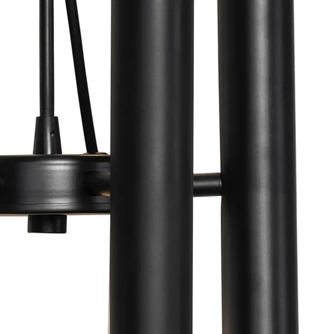 Art Deco Hängelampe schwarz 12-flammig - Tubi