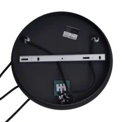 Art Deco Hängelampe Schwarz mit Rauchglas 3-flammig - Douglass