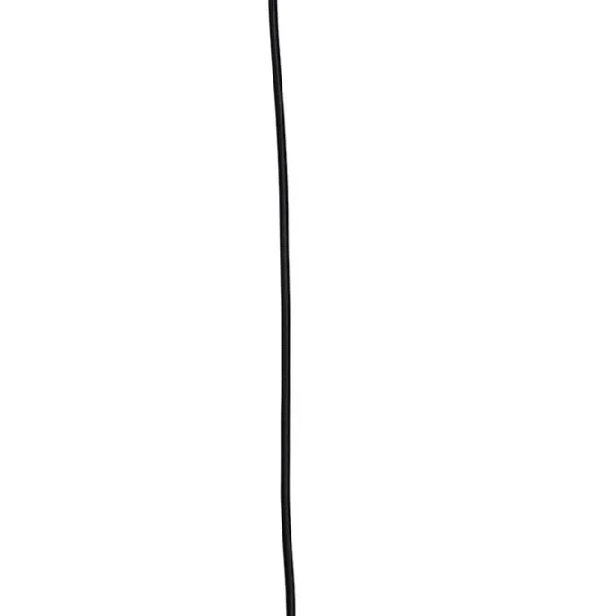 Art Deco Hängelampe schwarz mit Rauchglas 8-flammig - Hanne