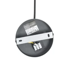 Art Deco Hängelampe schwarz mit Goldglas 33 cm - Pallon