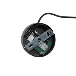 Art Deco Hängelampe schwarz mit Rauchglas 30 cm - Pallon