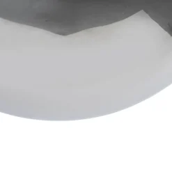 Art Deco Hängelampe schwarz mit Rauchglas 30 cm - Pallon