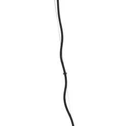 Art Deco Hängelampe schwarz mit Rauchglas 8 Lampen - Uvas