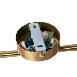 Art Deco Spot Gold mit grünem Glas 4-flammig - Vidro