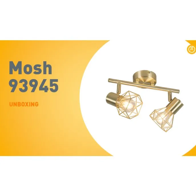 Art Deco Spot Messing dreh- und neigbar - Mosh 2