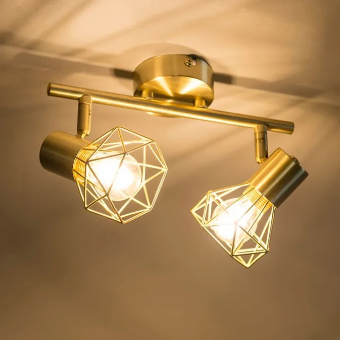 Art Deco Spot Messing dreh- und neigbar - Mosh 2