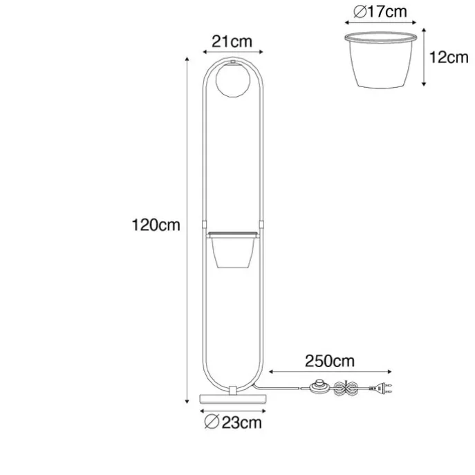 Art Deco Stehlampe Gold mit weißem Glas - Isabella