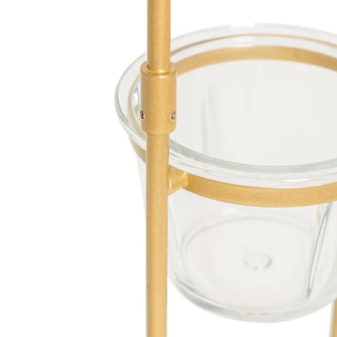 Art Deco Stehlampe Gold mit weißem Glas - Isabella