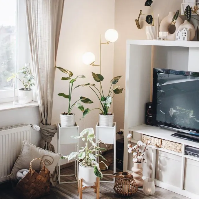 Art Deco Stehleuchte Gold mit Milchglas 2-Licht - Pallon